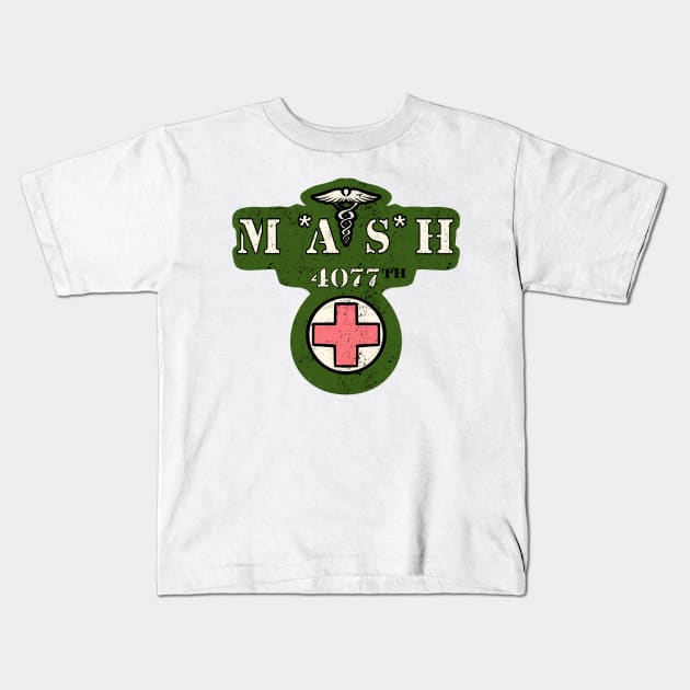 Retro MASH Logo Kids T-Shirt by notajellyfan